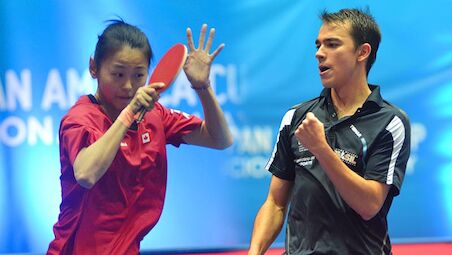 Champions Zhang Mo & Hugo Calderano Wins Pan American Cup to qualify for 2018 ITTF World Cups