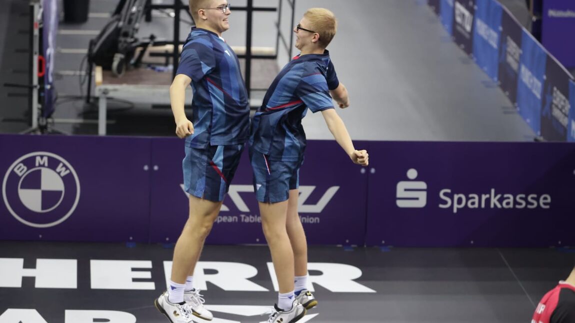 Young LEBRUN brothers clinched the medal in Doubles in Germany