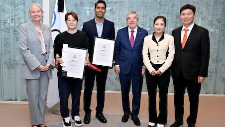 ITTF Receives Warm Welcome at Olympic House