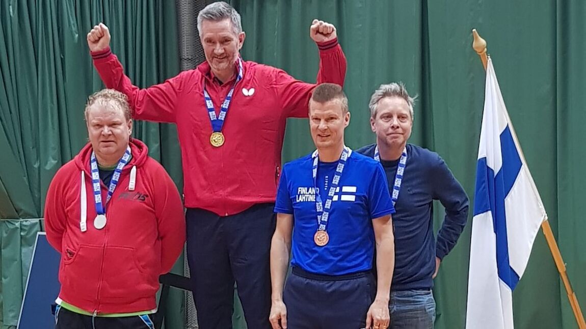 DONNER and VENDELBO Celebrate Three Gold medals in the Veterans' NETU Championships