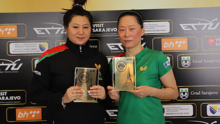 Jieni SHAO and Fu YU Secure Olympic Spots for Portugal at the 2024 European Olympic Singles Qualification in Sarajevo