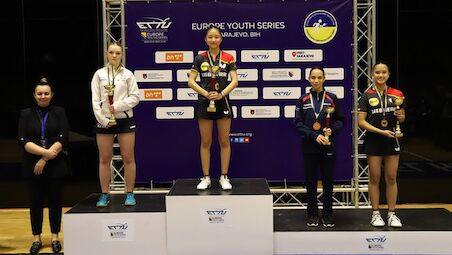 Lisa-Sophie WANG and Robert Alexandru ISTRATE Under 15 champions in Sarajevo